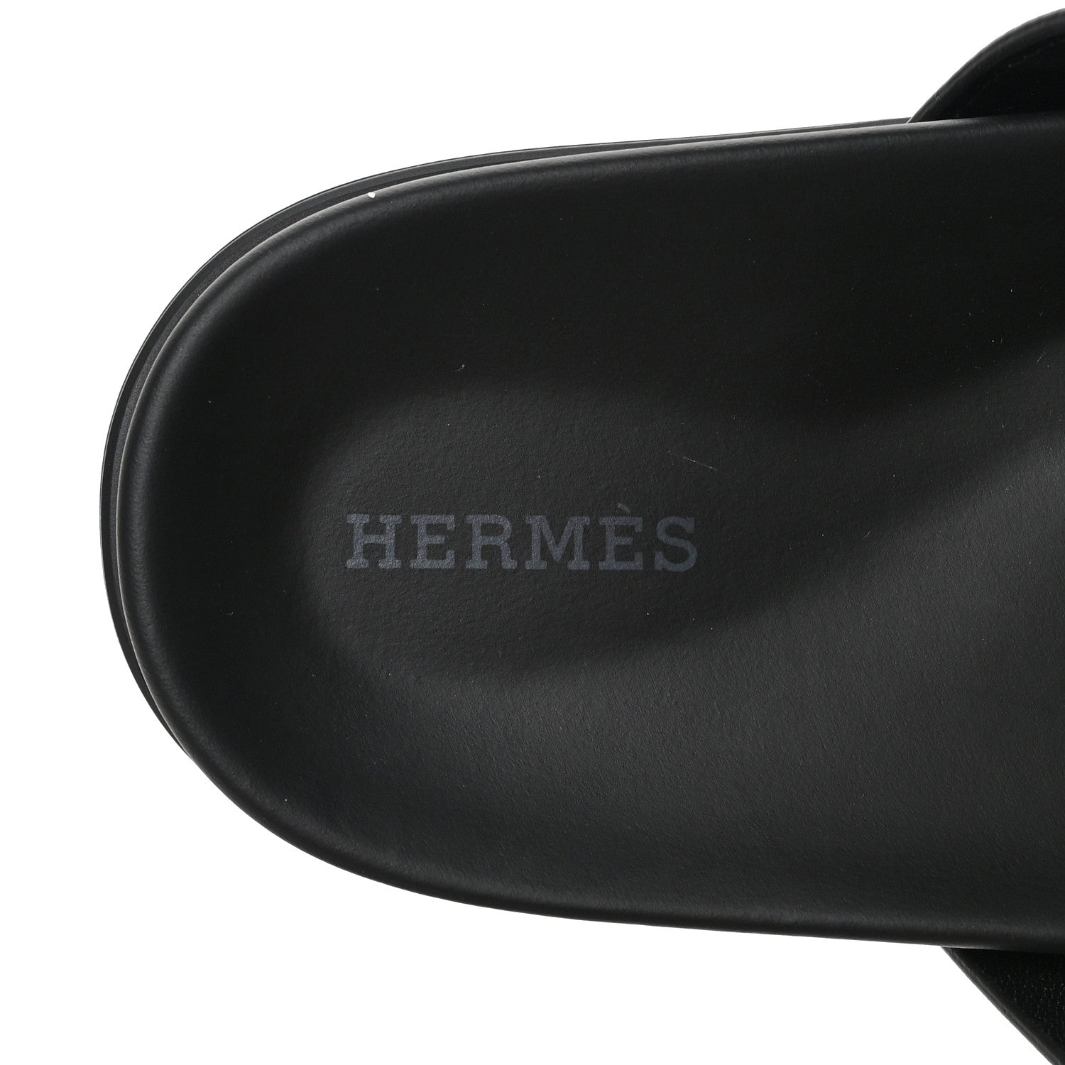 Hermes Calfskin Womens Chypre Sandals 39 Black 7 of 9