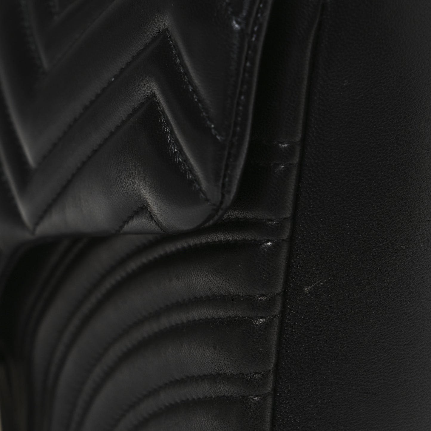 Lambskin Matelasse Large GG Marmont Shoulder Bag Black