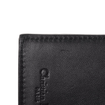 Christian Dior Lambskin Cannage Lucky Badge Eden Wallet Black 9 of 11