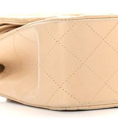 Chanel Lambskin Quilted Medium Double Flap Beige 8 of 14