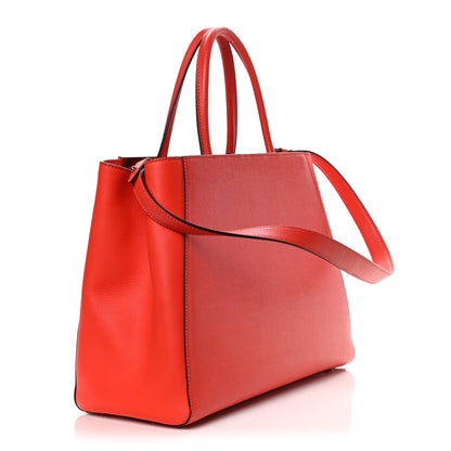 Fendi Vitello Elite Regular 2Jours Tote Papavero 2 of 11
