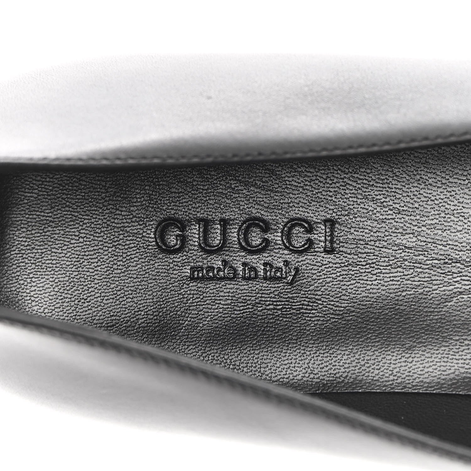 Gucci Calfskin Horsebit Loafers 36.5 Black 7 of 12