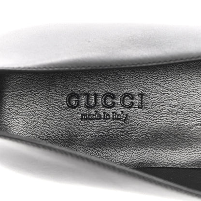 Gucci Calfskin Horsebit Loafers 36.5 Black 7 of 12