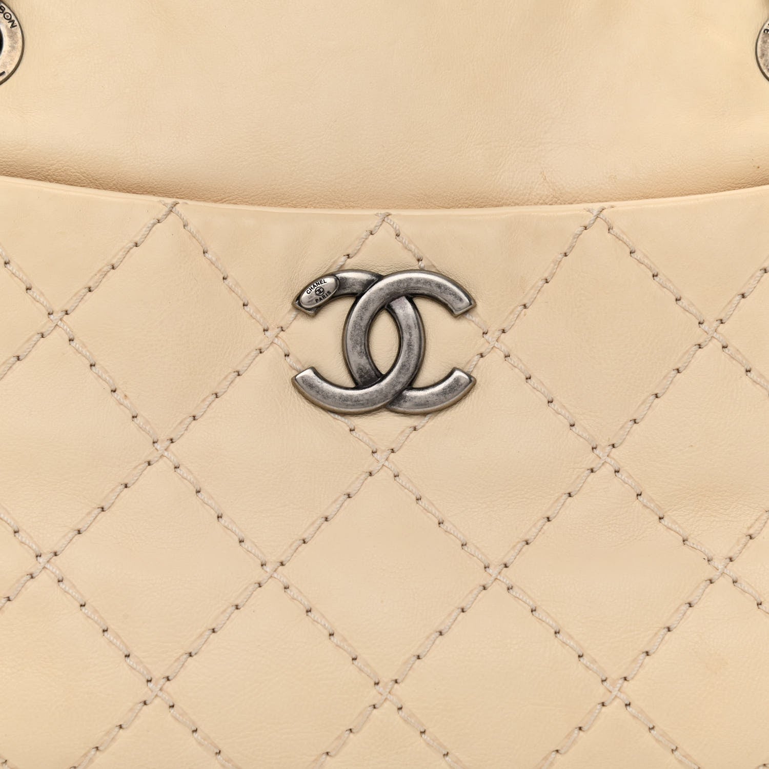 Chanel Calfskin Medium Stitch It Tote Beige 10 of 13