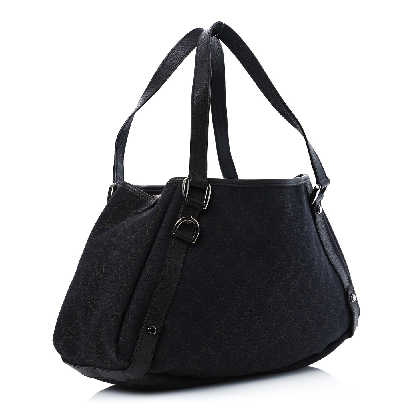 Monogram Medium Abbey Shoulder Bag Chocolate