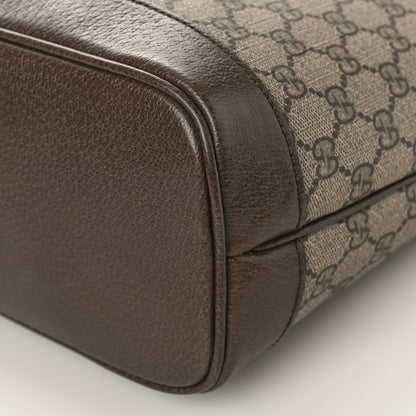 Gucci GG Supreme Monogram Textured Dollar Calfskin Web Small Ophidia Tote Beige Ebony New Acero 9 of 9