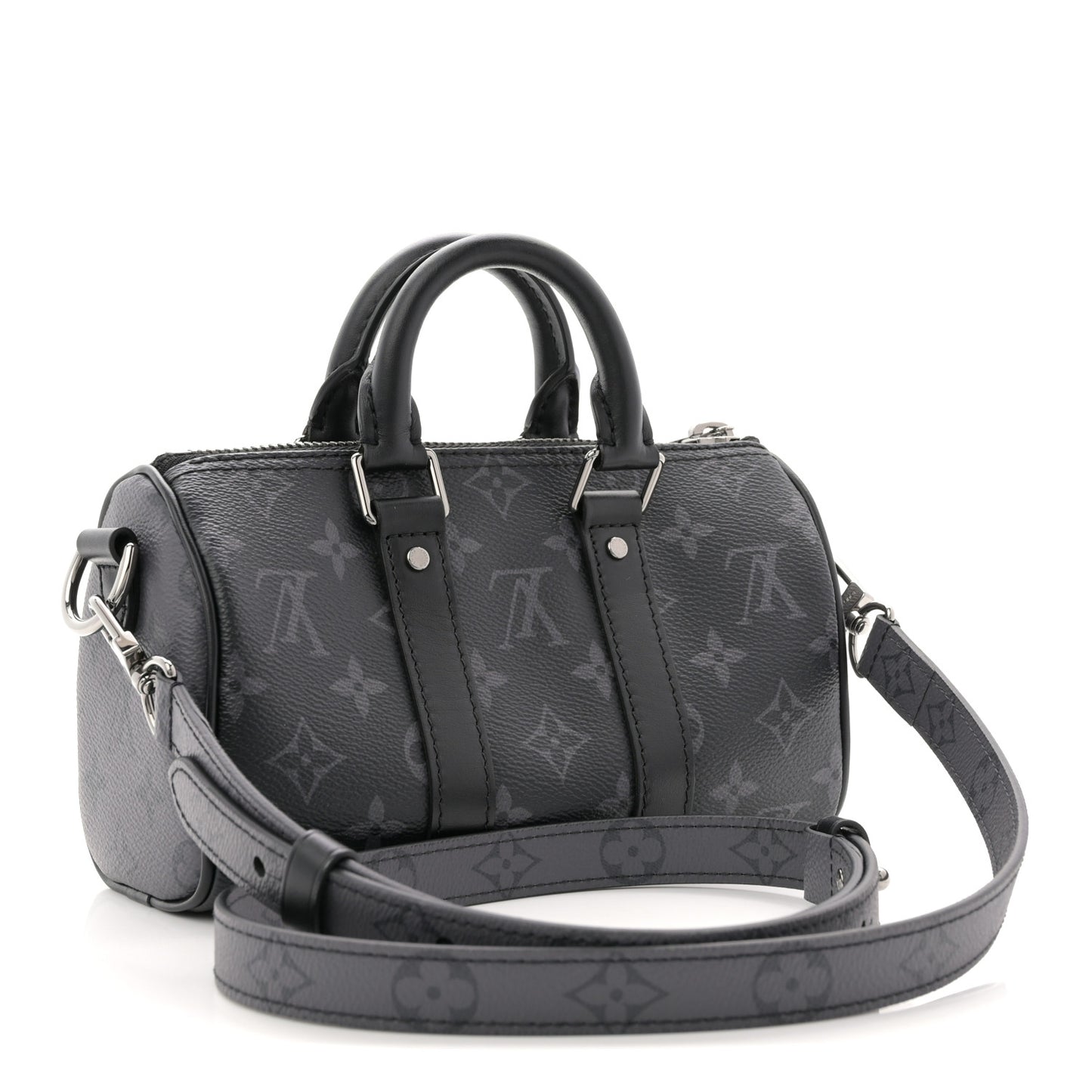 Reverse Monogram Eclipse Keepall XS Black
