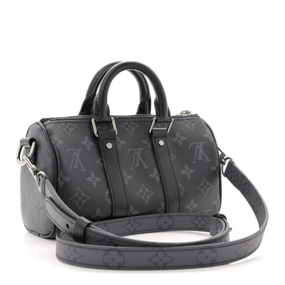 Louis Vuitton Reverse Monogram Eclipse Keepall XS Black 3 of 10