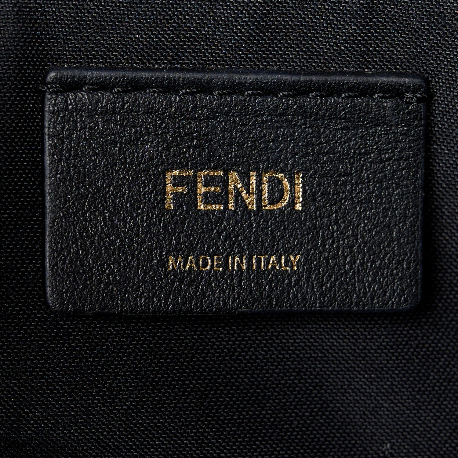 Fendi Canvas Vitello King Logo Embroidered Medium By The Way Boston Bag Grezzo Black 6 of 12