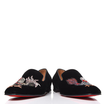 Christian Louboutin Velvet Mens Champgillon Flat Loafer 41 Black 6 of 13