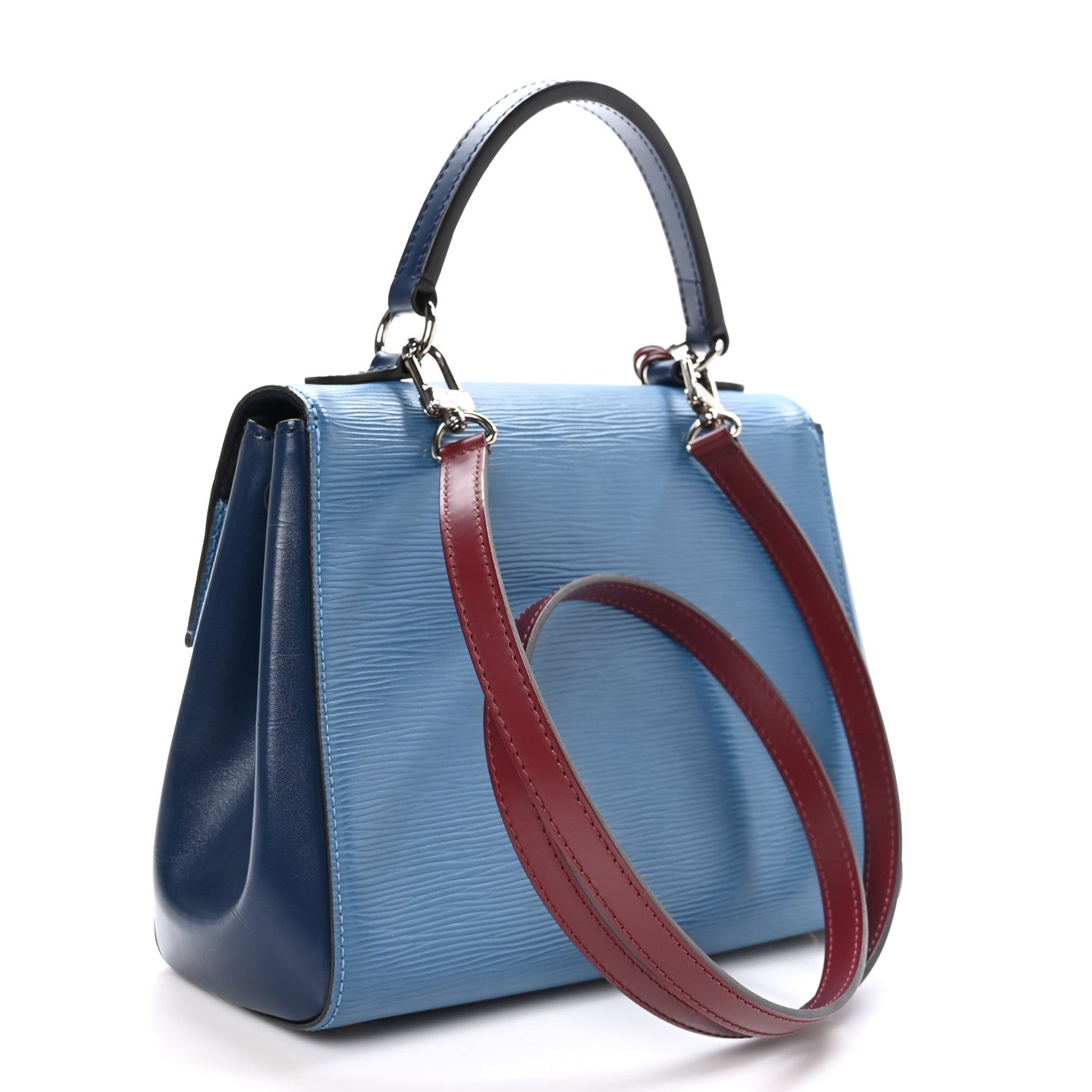 Louis Vuitton Epi Cluny BB Cyan Indigo Fuchsia 3 of 11