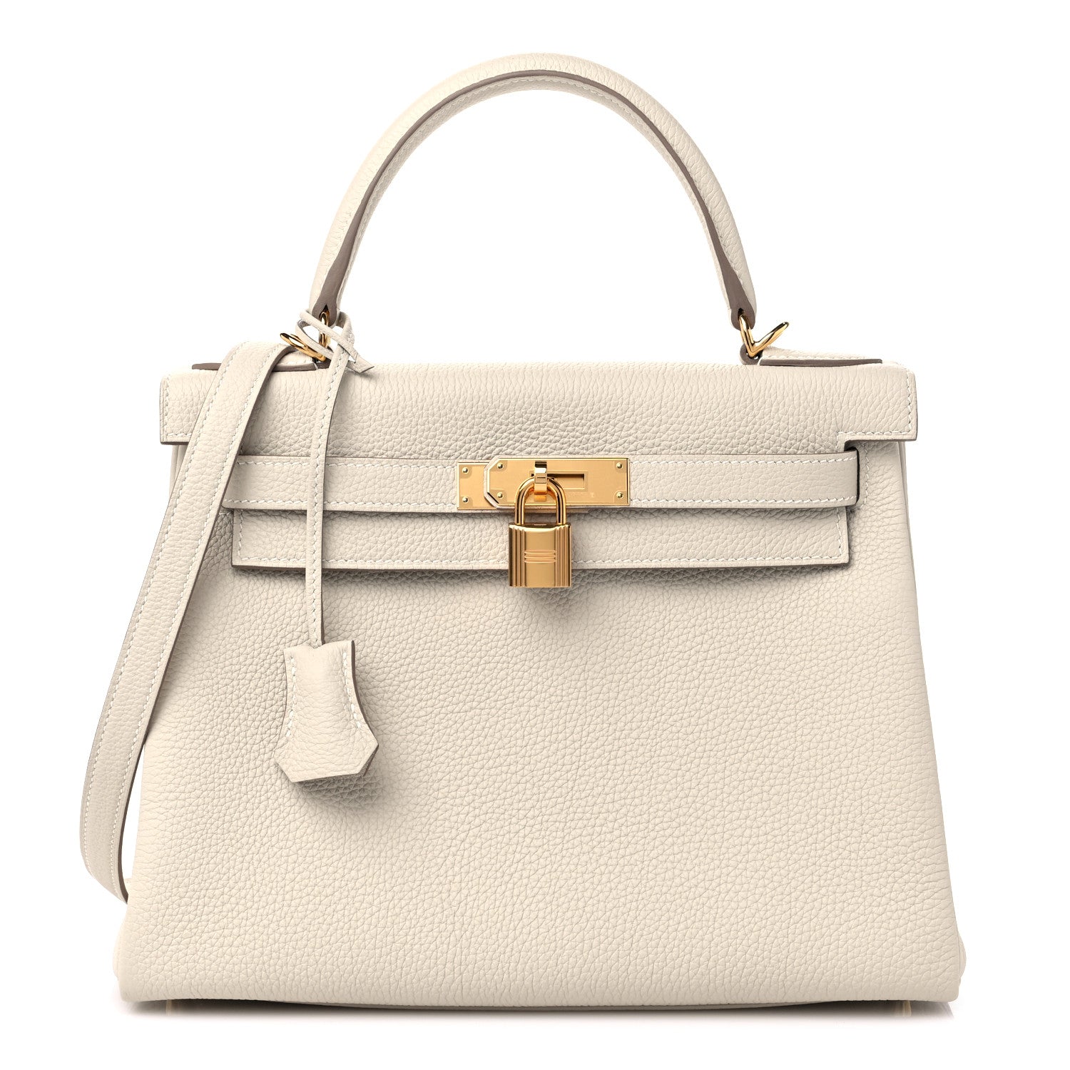 Hermes Togo Kelly Retourne 28 Craie 1 of 10