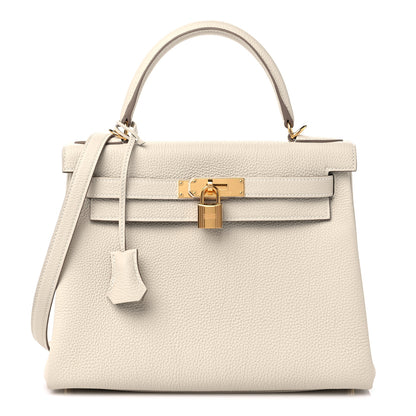 Hermes Togo Kelly Retourne 28 Craie 1 of 10