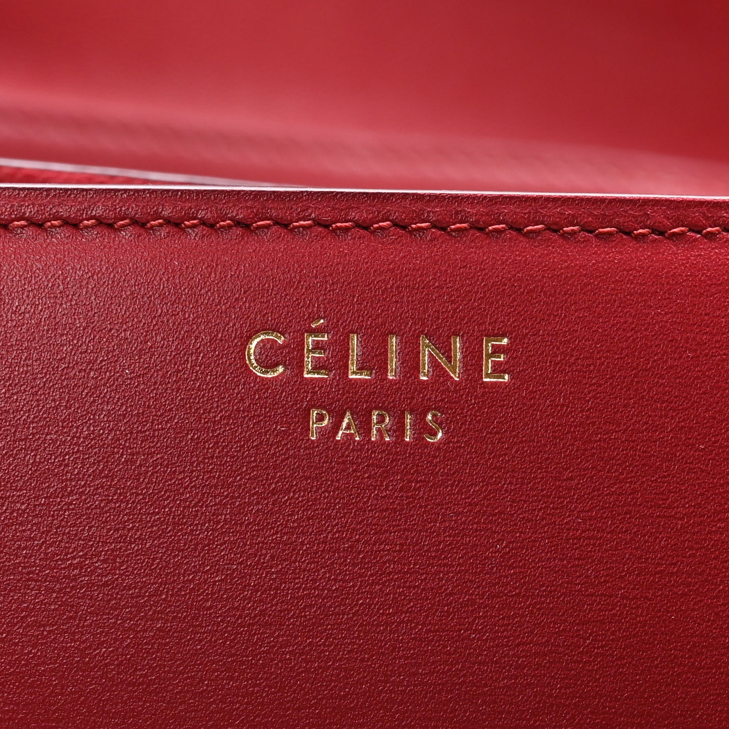 Box Calfskin Medium Classic Box Flap Bag Dark Brick