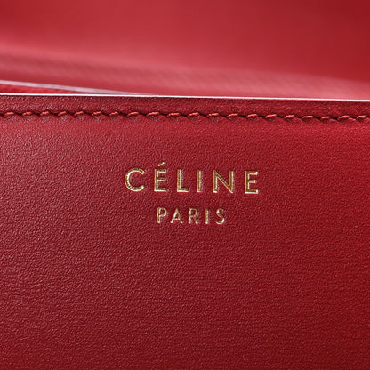 Celine Box Calfskin Medium Classic Box Flap Bag Dark Brick 6 of 11