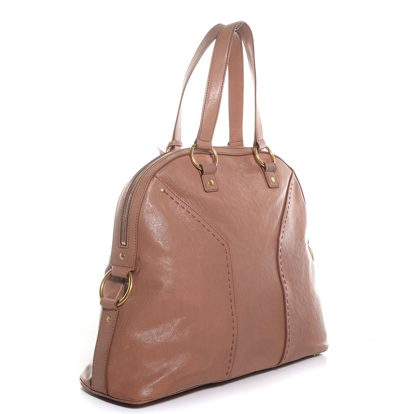 Leather Oversized Muse Beige