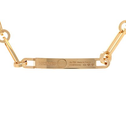 Hermes 18K Yellow Gold Diamond Kelly Chaine Choker Necklace 5 of 5
