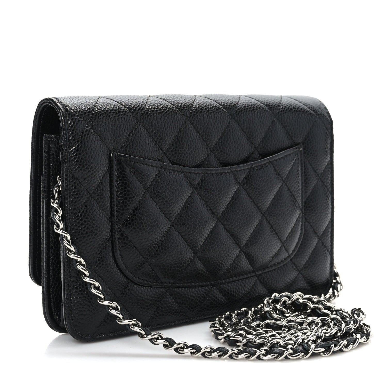 Chanel Caviar Quilted Wallet on Chain WOC Black 3 of 10
