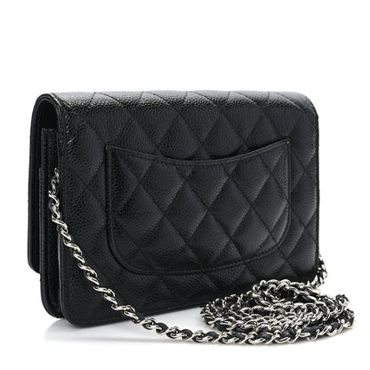 Chanel Caviar Quilted Wallet on Chain WOC Black 3 of 10