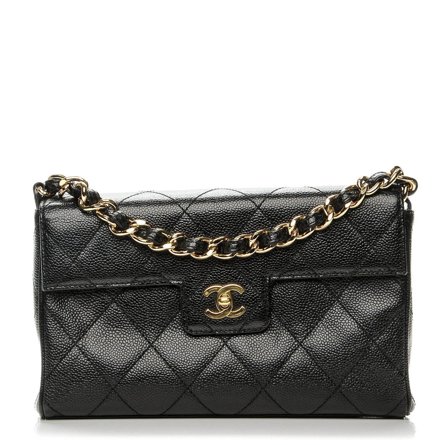 Chanel Caviar Quilted Medium Single Flap Black 1 of 8