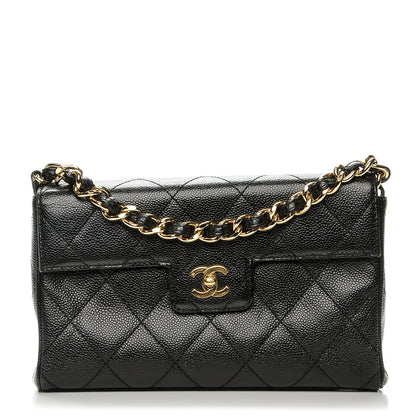 Chanel Caviar Quilted Medium Single Flap Black 1 of 8