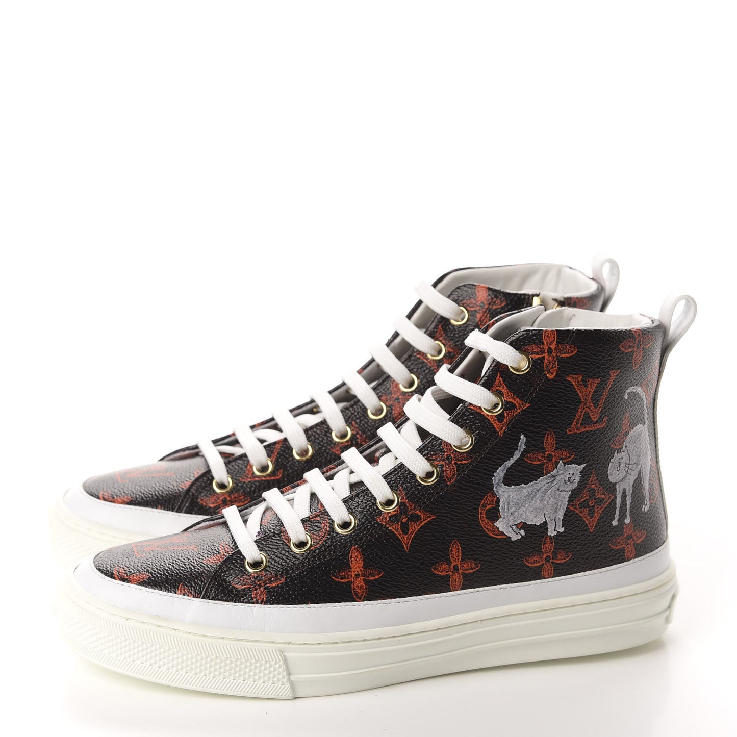 Catogram Stellar Sneaker Boots 37 Marron