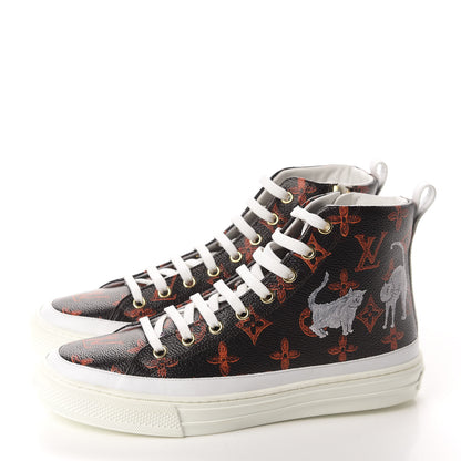 Louis Vuitton Catogram Stellar Sneaker Boots 37 Marron 3 of 11