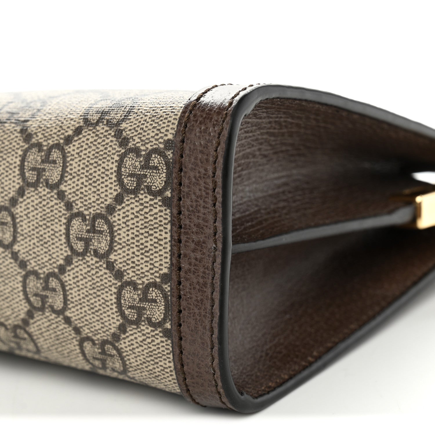 Gucci GG Supreme Monogram Web Small Ophidia Chain Shoulder Bag Brown 10 of 10