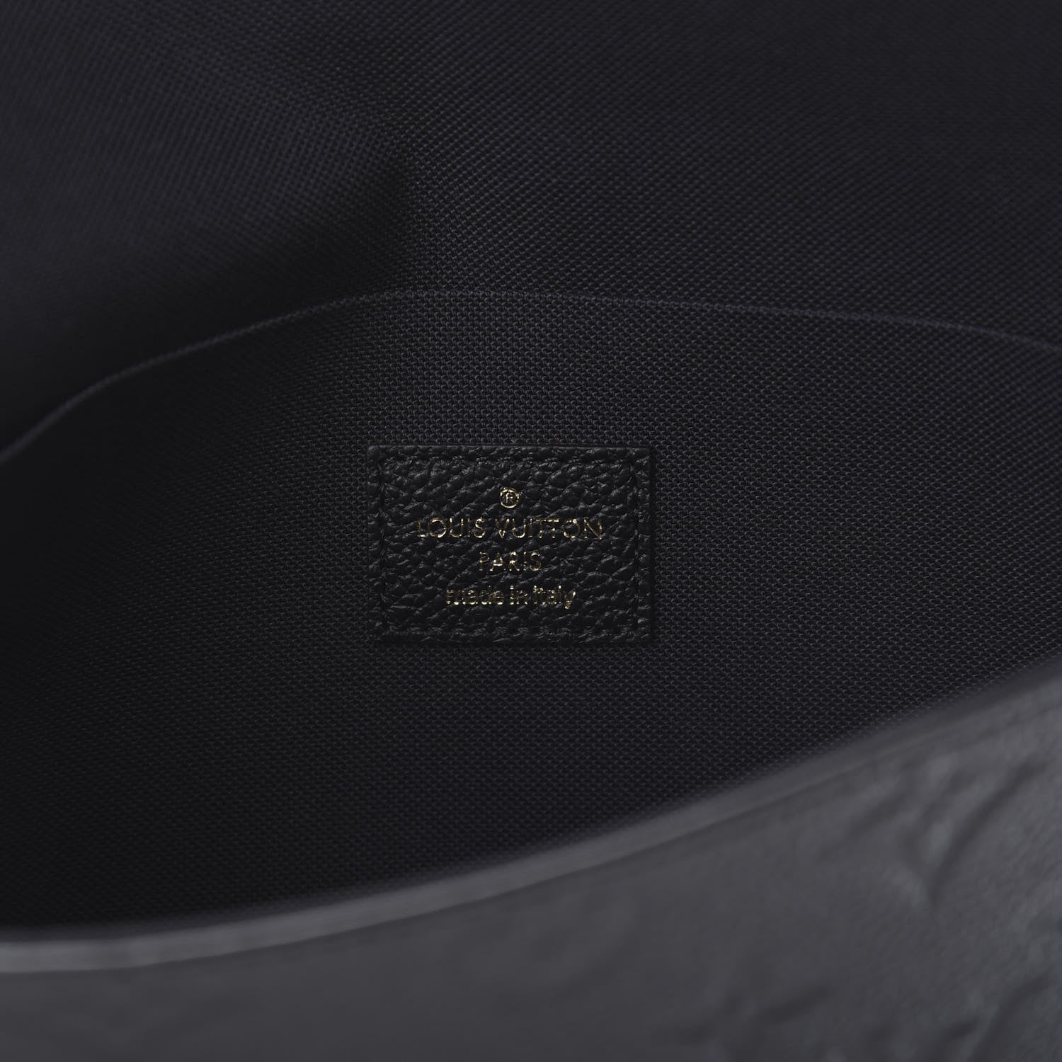 Louis Vuitton Empreinte Pochette Felicie Chain Wallet Black 6 of 7