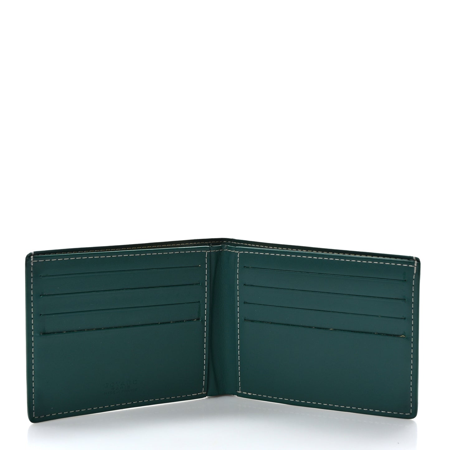 Goyardine Bi-Fold Victoire PM Wallet Green