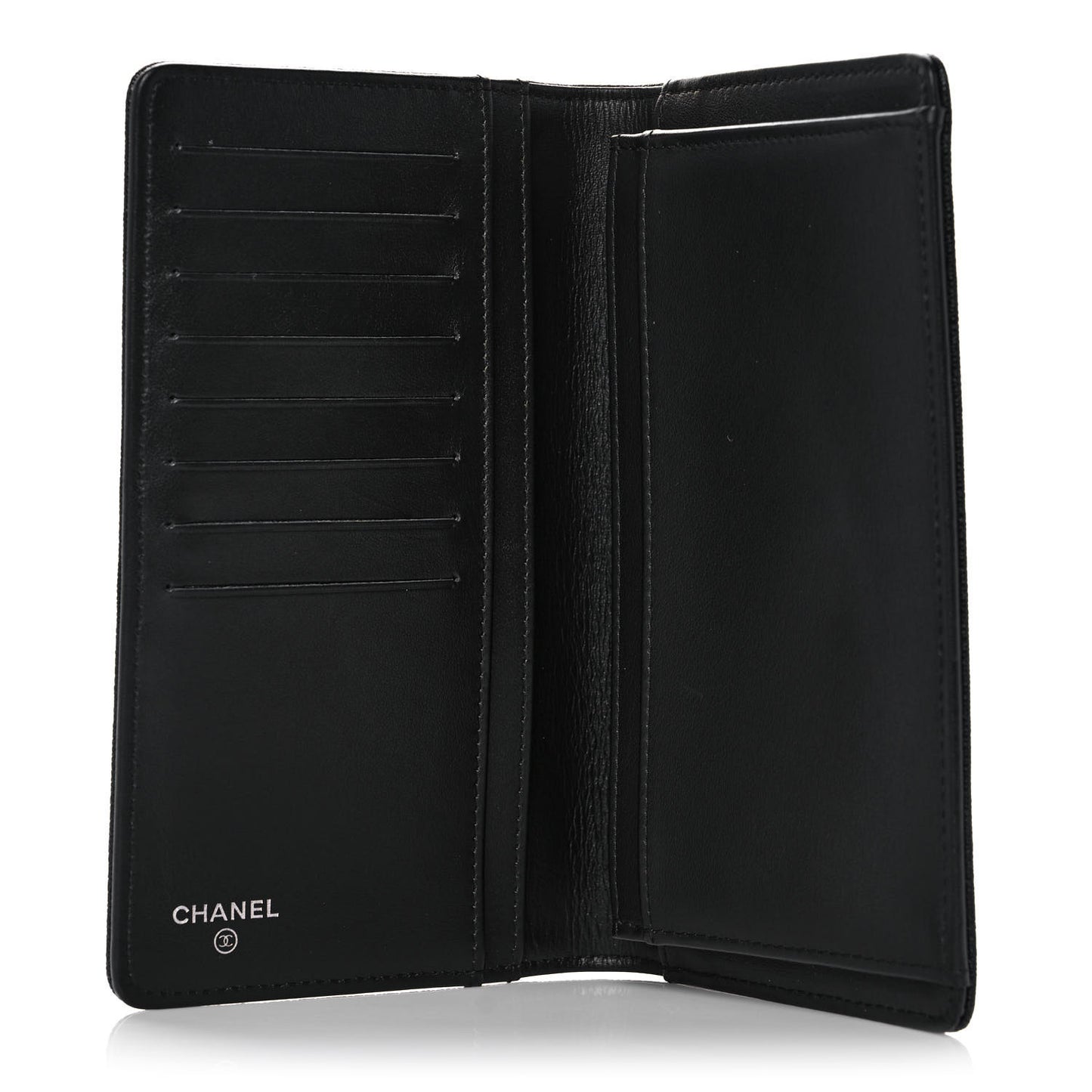 Caviar Quilted Boy Yen Wallet Black
