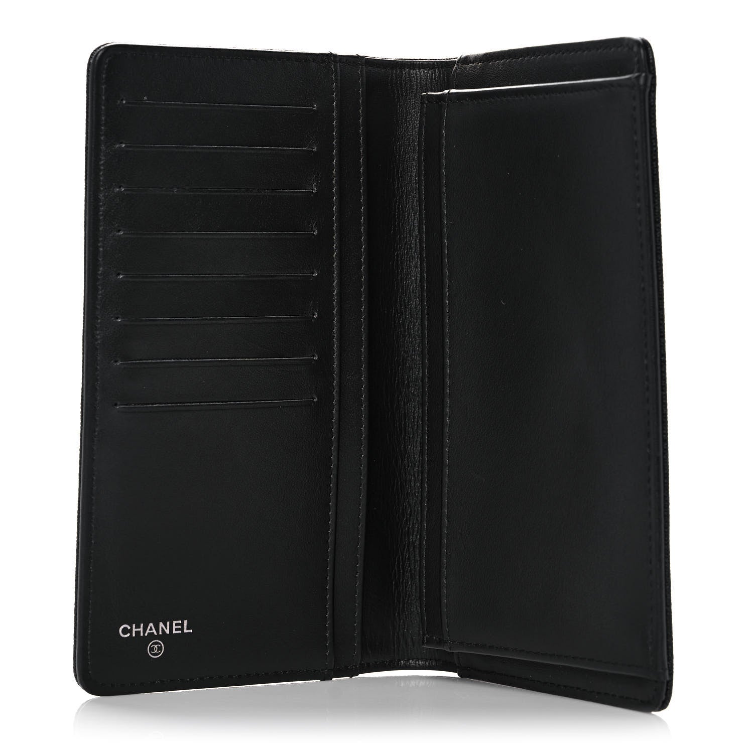 Chanel Caviar Quilted Boy Yen Wallet Black 7 of 13