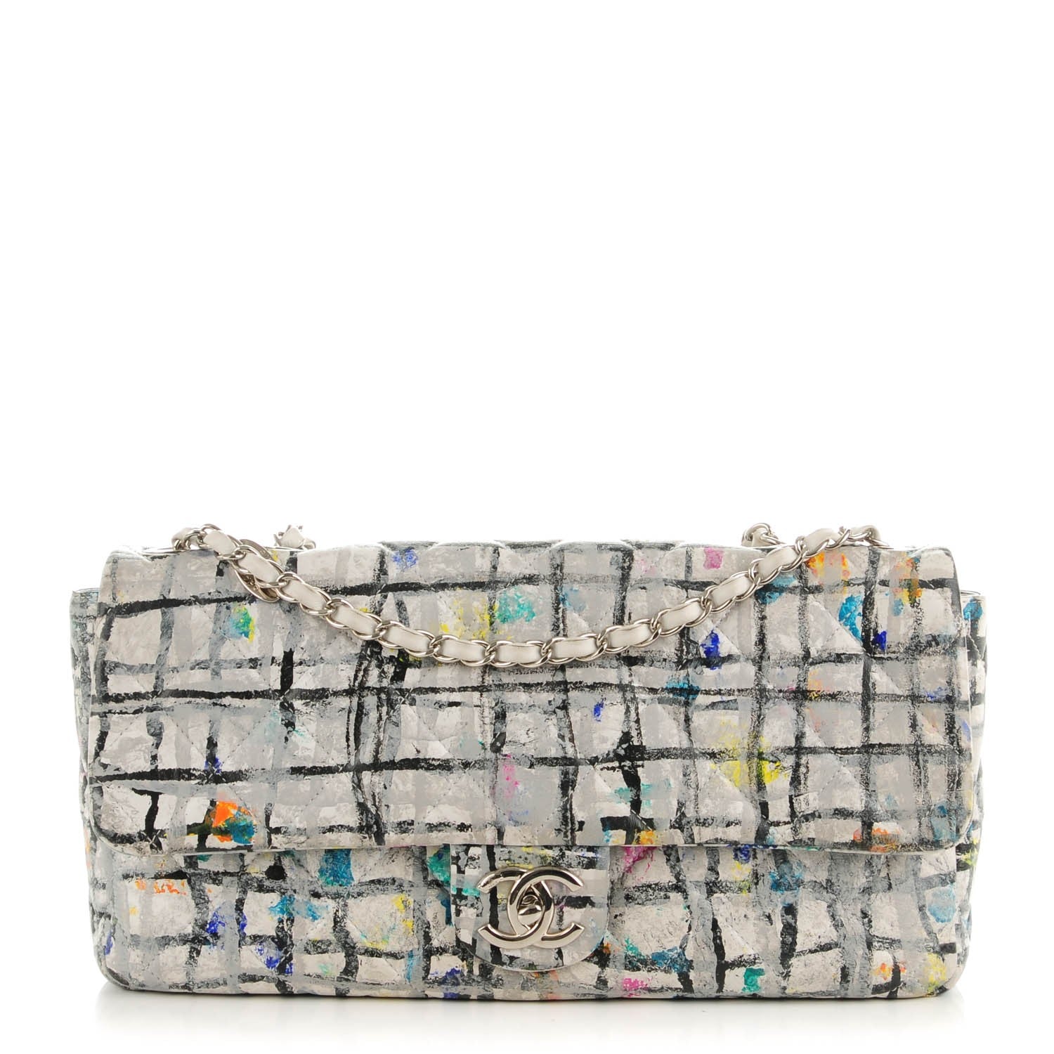 Chanel Calfskin Hand Painted Graffiti Flap Multicolor 1 of 7
