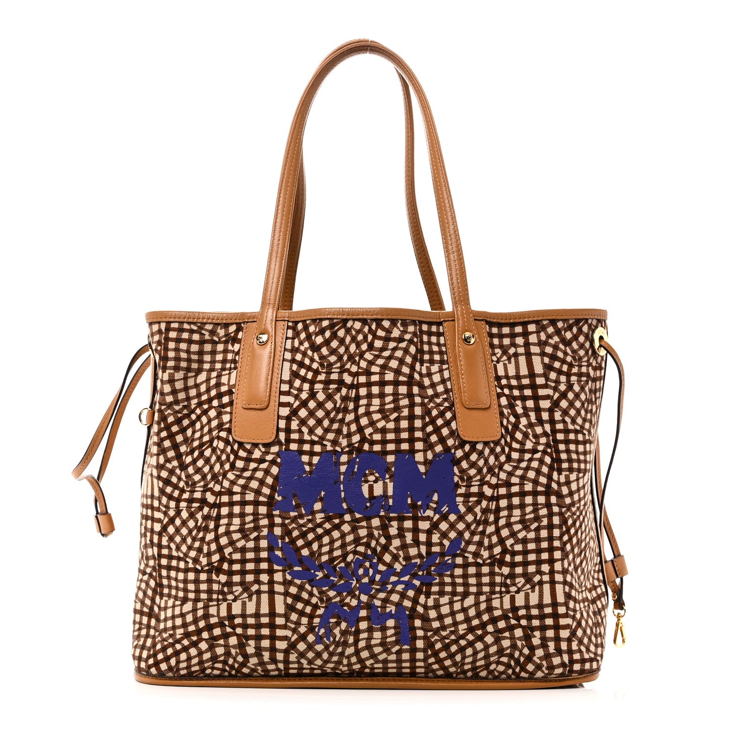 Visetos Medium Liz Reversible Shopper Tote Cognac