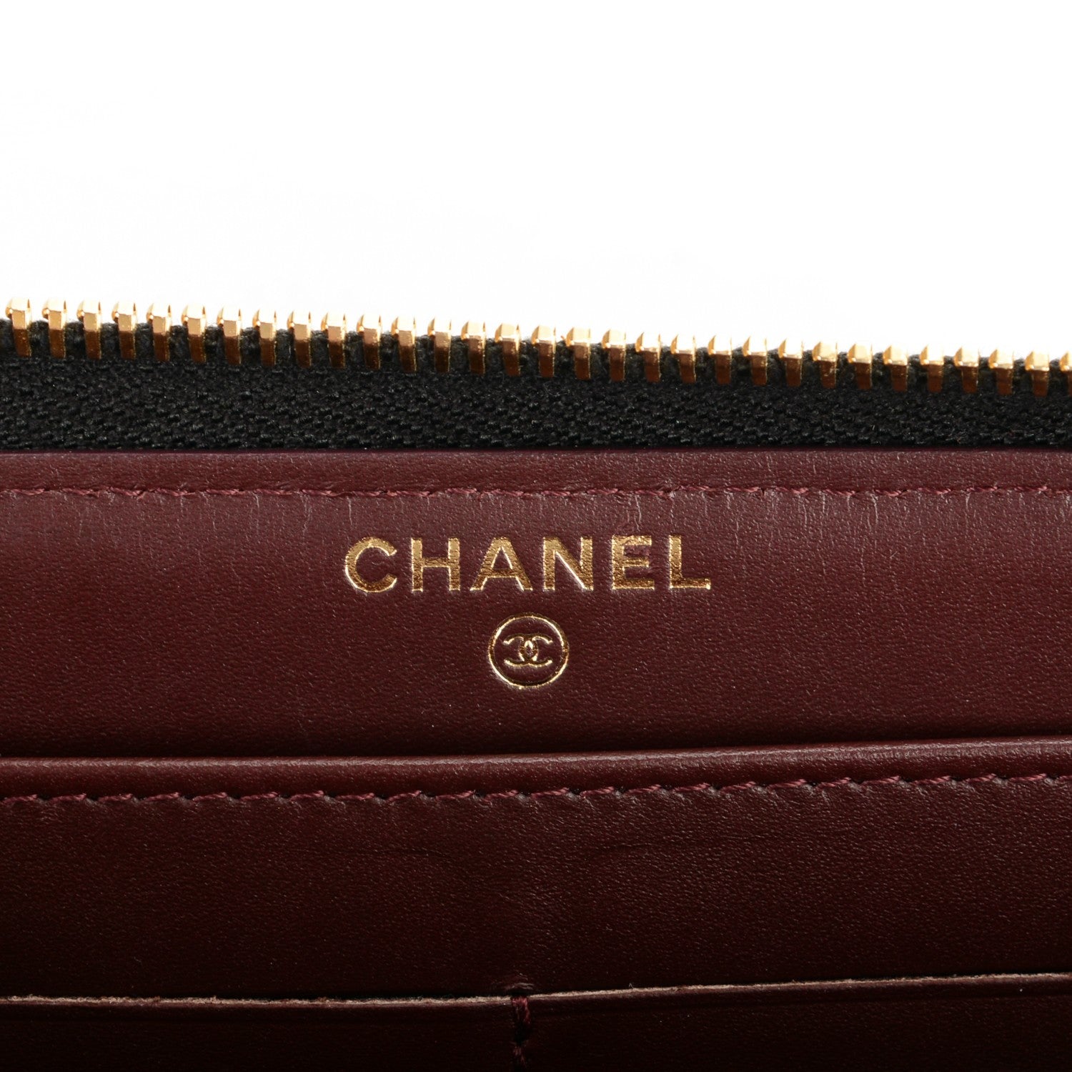 Chanel Caviar Quilted Large Gusset Zip Around Wallet Black 6 of 8