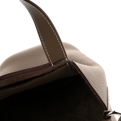 Hermes Taurillon Clemence Swift In-The-Loop 18 Bag Etoupe 20 of 23