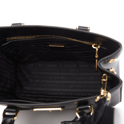 Prada Saffiano Lux Micro Galleria Shoulder Bag Black 5 of 10