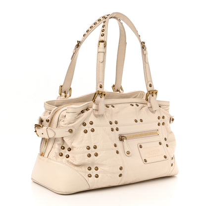 Louis Vuitton Lambskin Riveting White 2 of 18