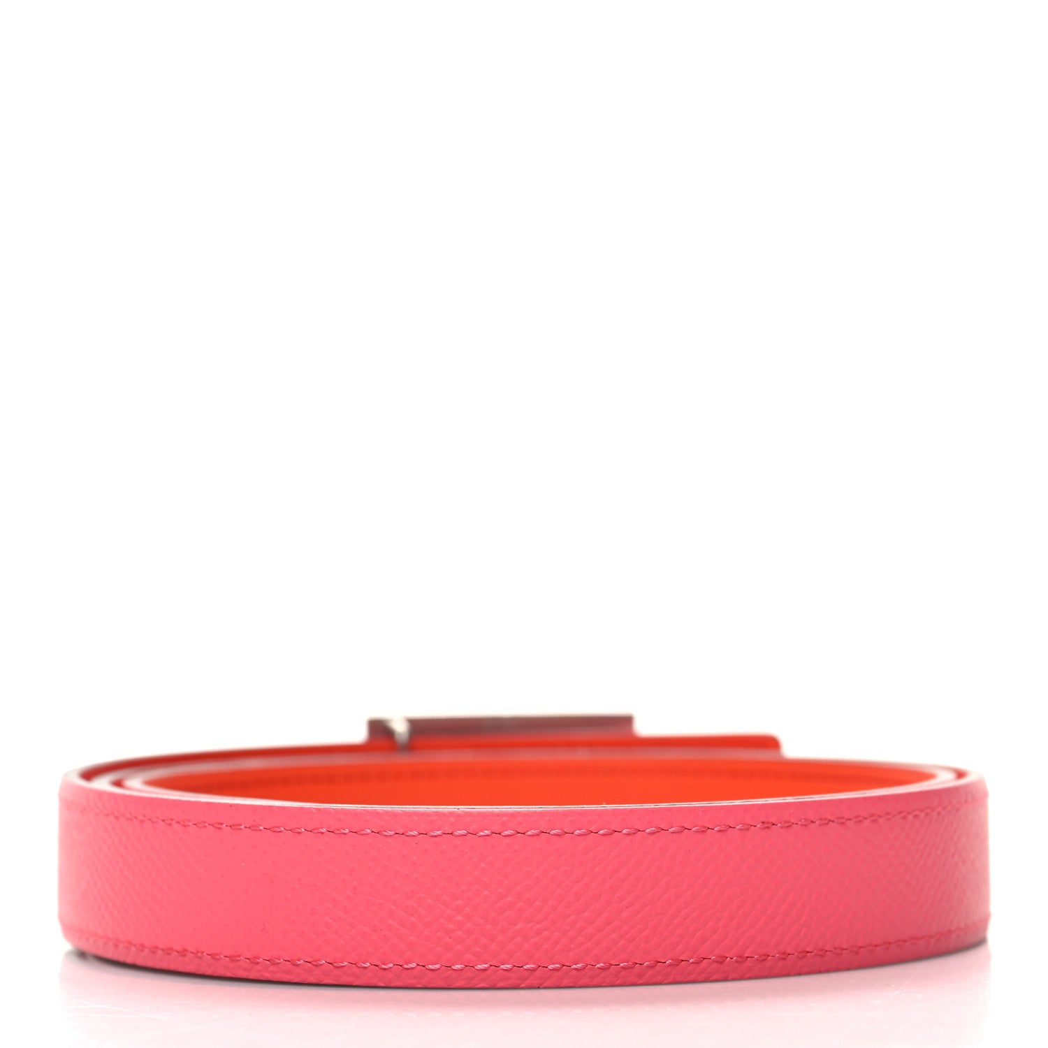 Hermes Epsom Swift 24mm Collier De Chien CDC Belt 90 36 Orange Poppy Rose Azalee 2 of 5