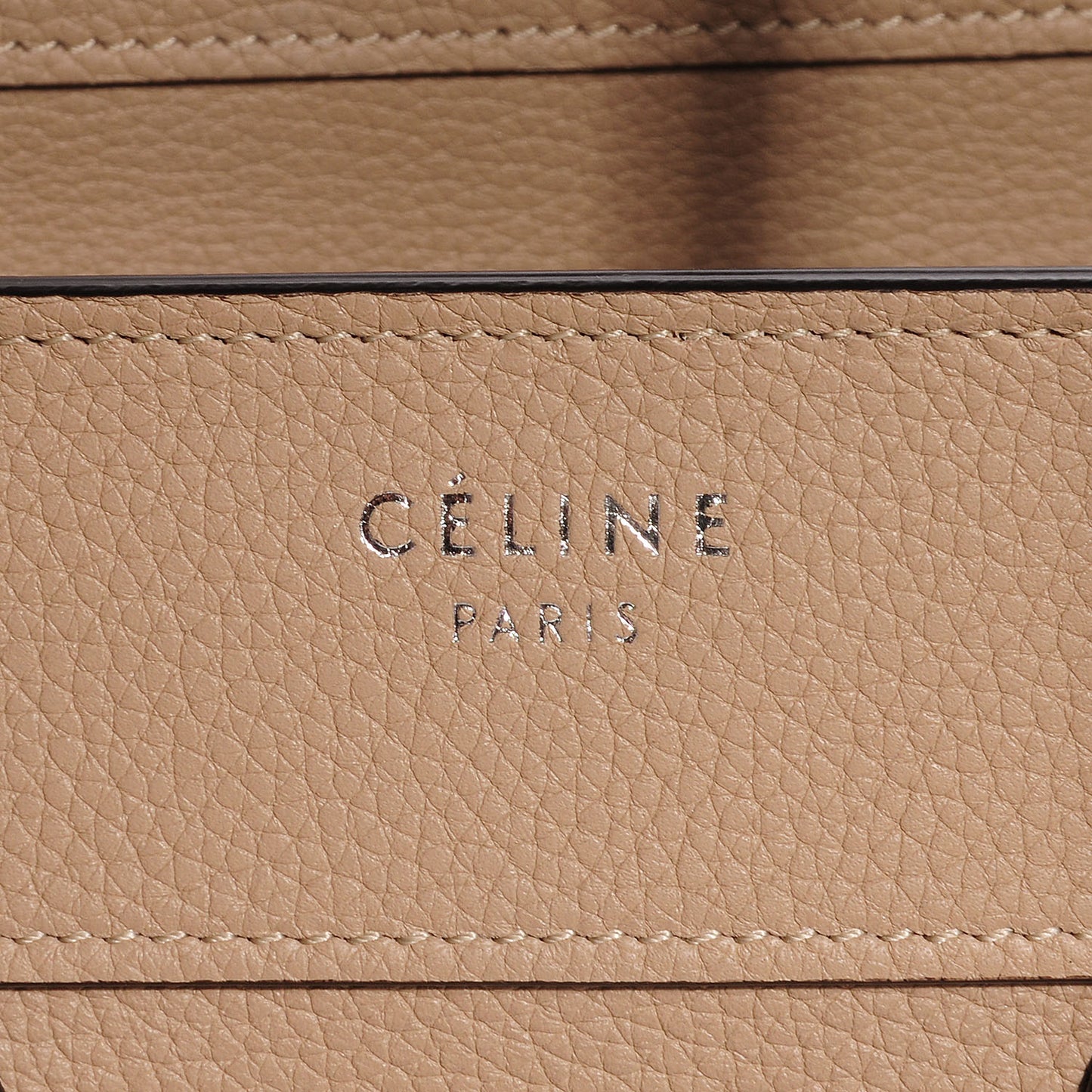 Drummed Calfskin Micro Luggage Dune