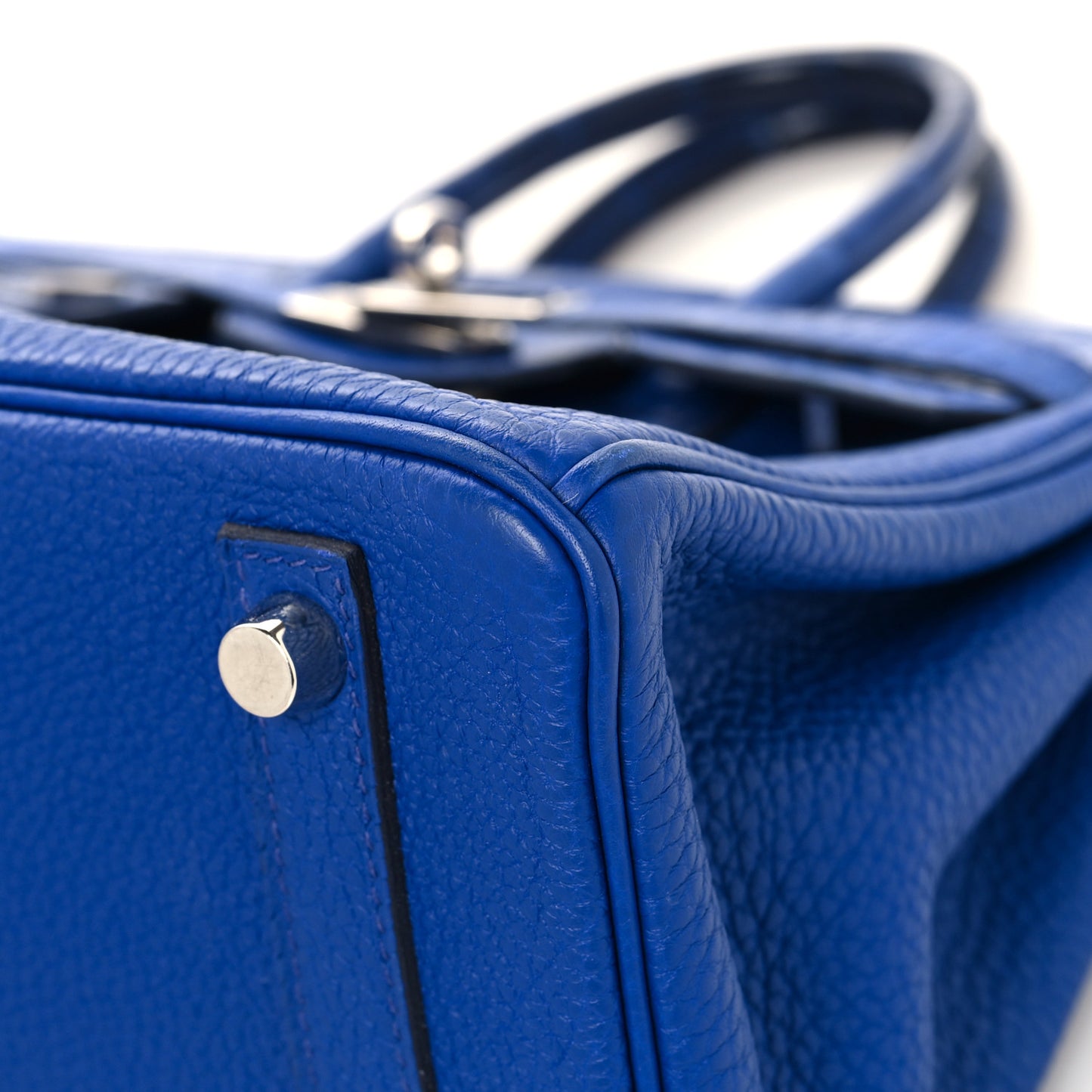 Togo Matte Alligator Birkin Touch 25 Bleu Royal