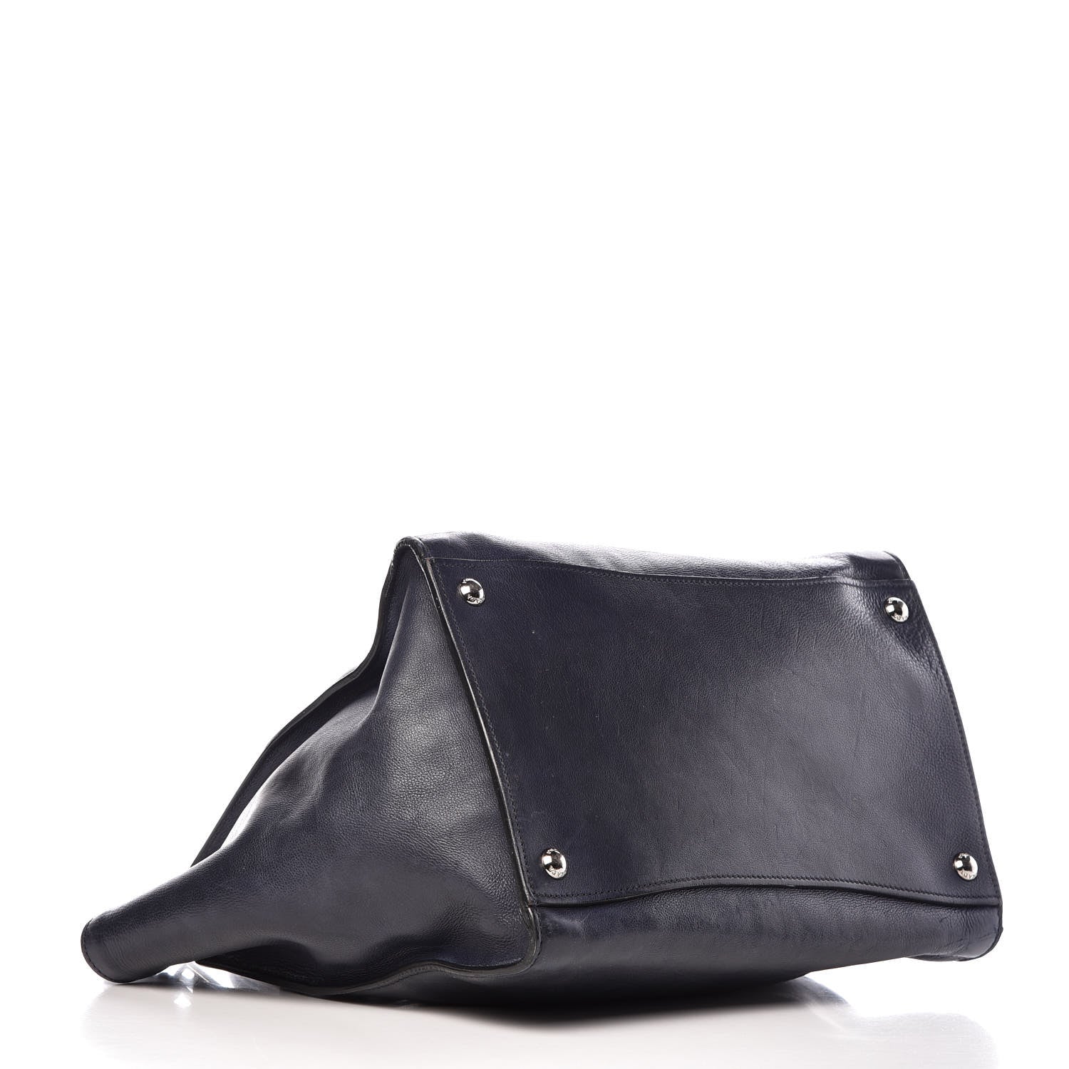 Prada Glace Calfskin Twin Pocket Tote Baltico 5 of 18