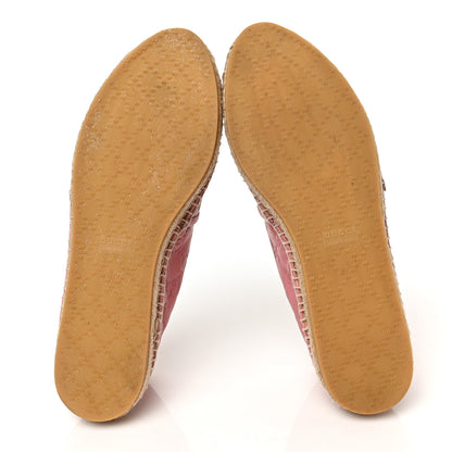 Gucci Guccissima Signature Espadrilles 39 Rose Baby Candy 5 of 8