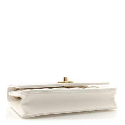 Chanel Lambskin Quilted Pillow Crush Wallet On Chain WOC White 4 of 11