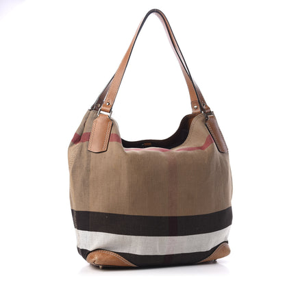 Burberry Canvas Mega Check Medium Maidstone Saddle Brown 2 of 12