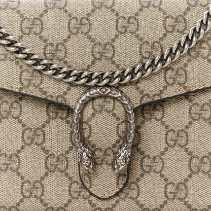 Gucci GG Supreme Monogram Mini Dionysus Chain Wallet Beige Taupe 8 of 11