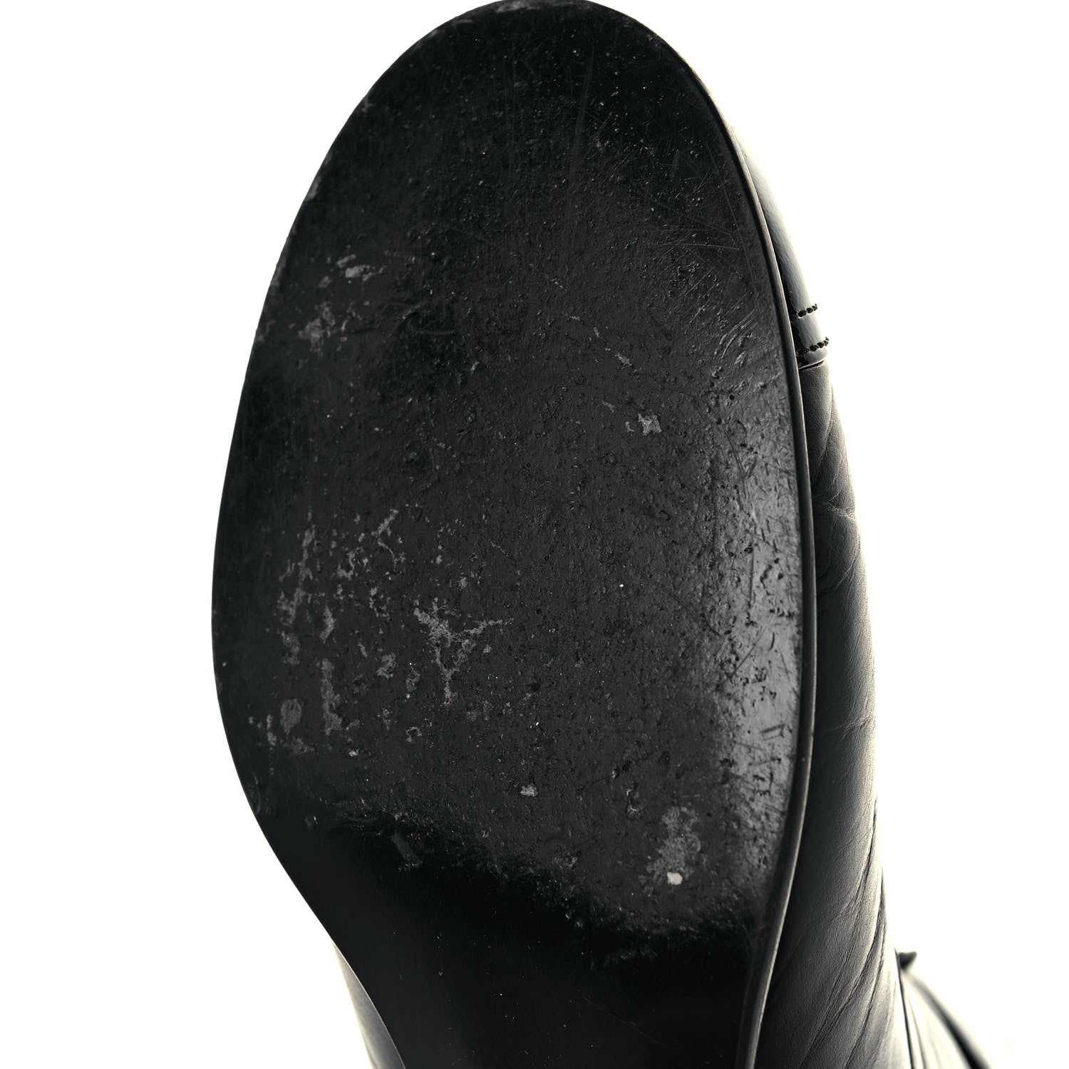 Chanel Calfskin Patent Pearl Short Boots 40 Black Gold 8 of 10