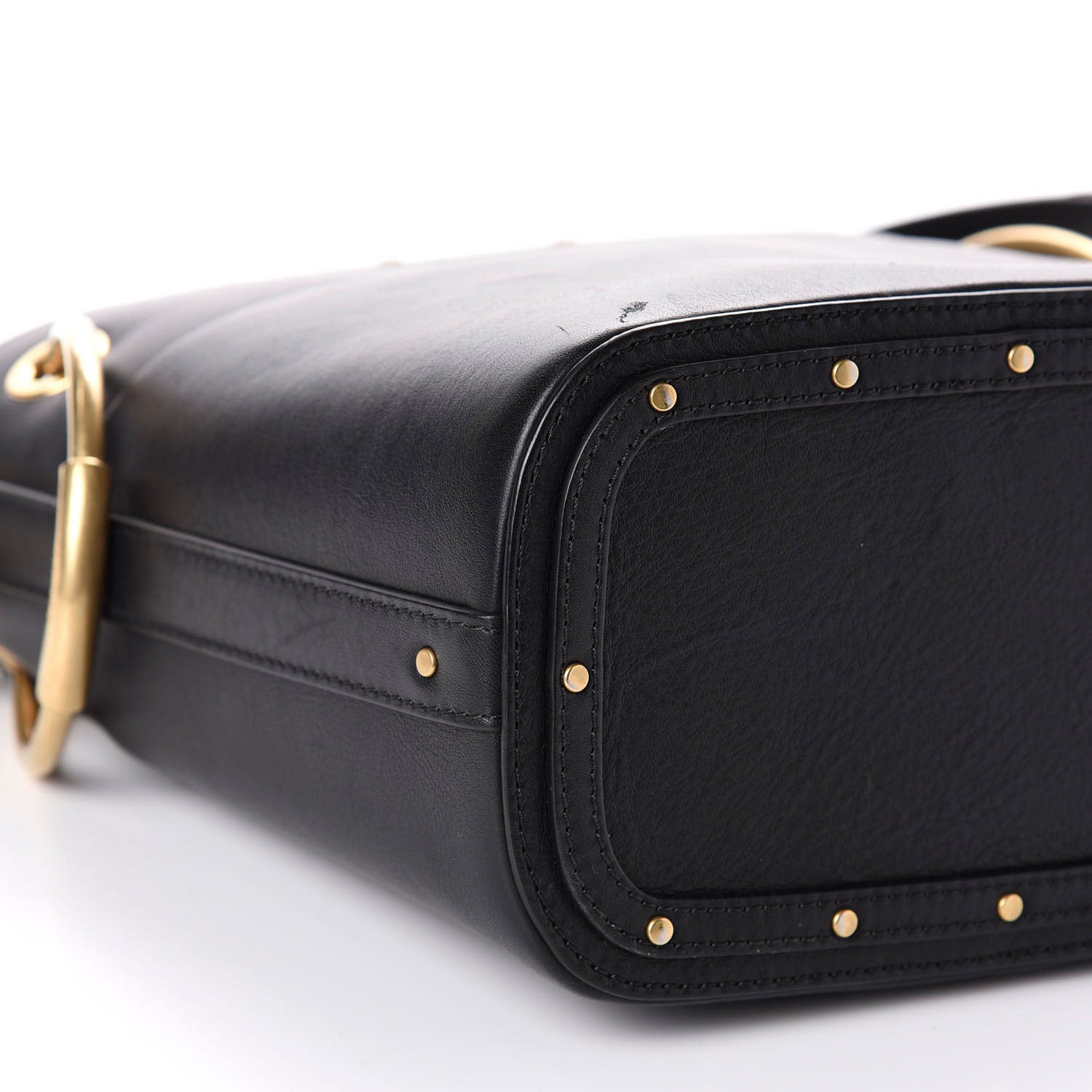 Chloe Smooth Calfskin Small Roy Bucket Bag Black 7 of 13