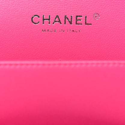 Chanel Lambskin Quilted Jumbo Double Flap Dark Pink 6 of 14