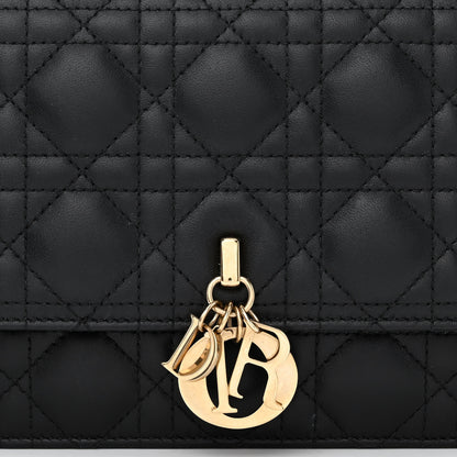 Christian Dior Lambskin Cannage Miss Dior Chain Pouch Black 7 of 12